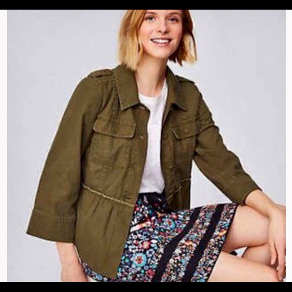 Peplum Utility Jacket